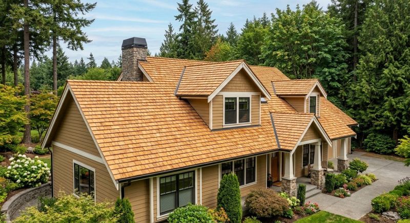 Cedar Shake Roof Construction in Larkspur, CO
