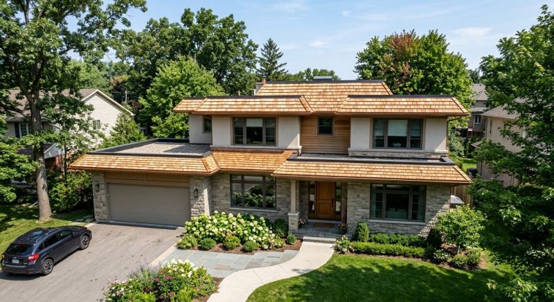 Cedar Shake Roof Construction in Woodland Park, CO