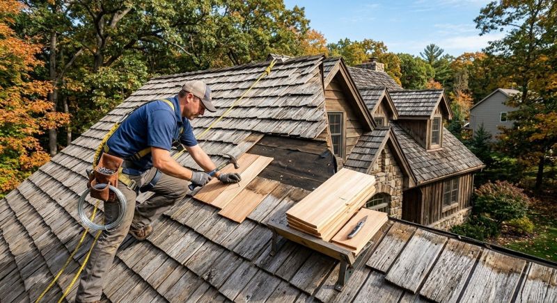 Cedar Shingles Repair in Teller County, CO