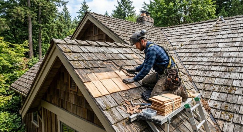 Cedar Shingles Repair in Teller County, CO