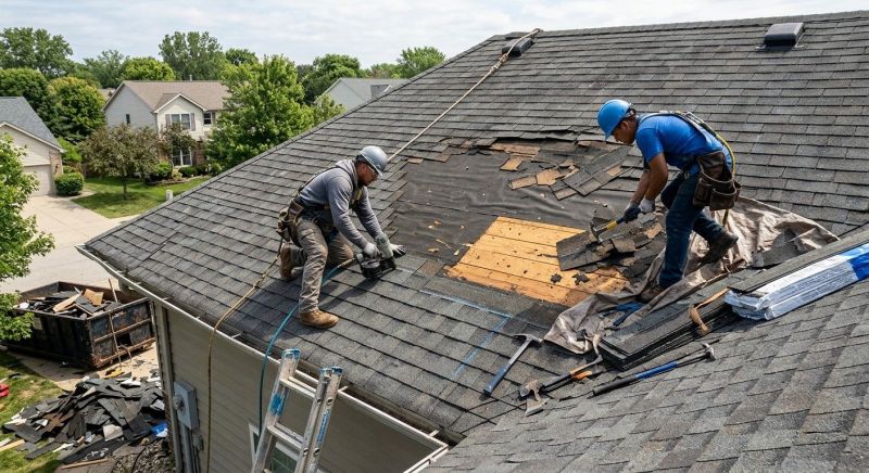 Damaged Roof Repair in El Paso County, CO