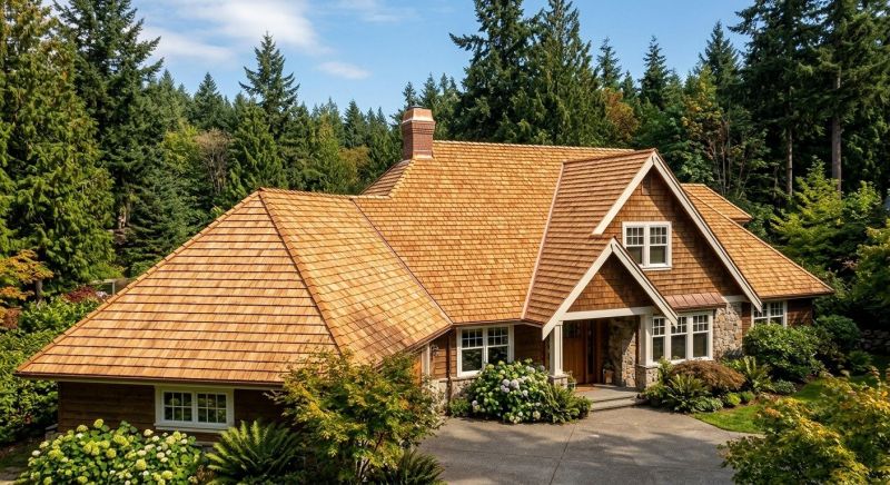 Natural Wood Roof Installation in El Paso County, CO