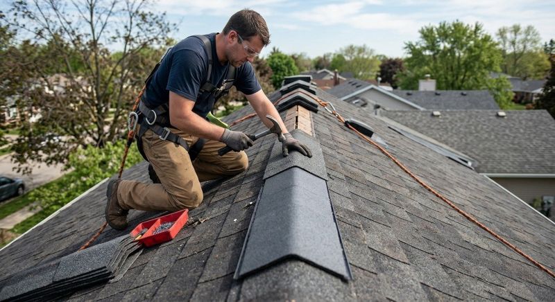 Roof Ridge Repair in El Paso County, CO