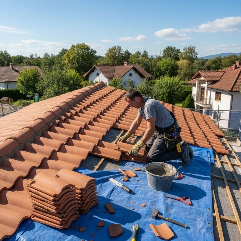 Spanish Tile Roof Repair in El Paso County, CO