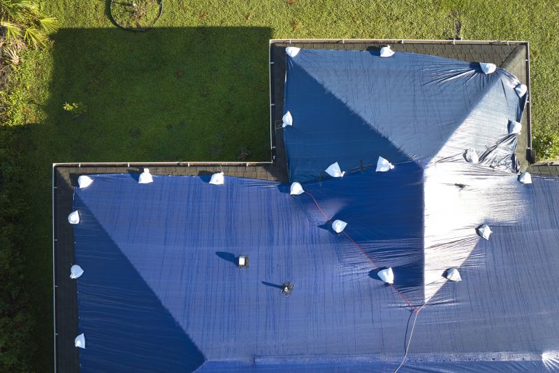 Storm Damage Roof Tarping in El Paso County, CO