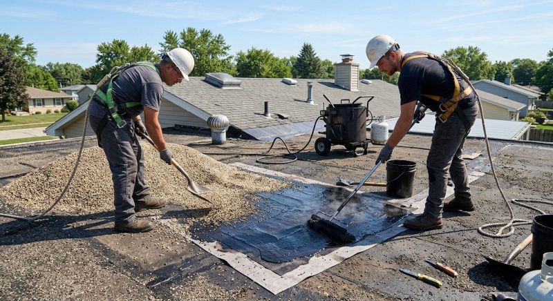 Tar And Gravel Roof Repair in El Paso County, CO