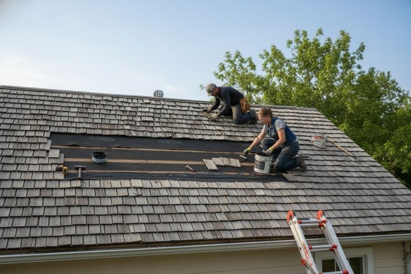 Wood Shake Roof Repair in El Paso County, CO