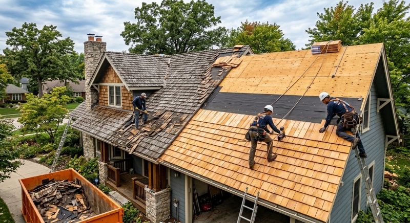 Wood Shake Roof Replacement in El Paso County, CO