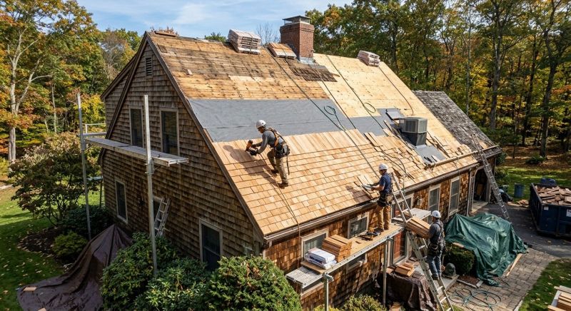 Wood Shingle Roof Replacement in El Paso County, CO